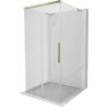 Mexen Rox-3S L 3-seitige Duschkabine, 110 x 110 cm, transparent, gold - 8C2L-110-110-50-00-3S