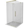 Mexen Rox-3S L 3-seitige Duschkabine, 120 x 120 cm, transparent, gold - 8C2L-120-120-50-00-3S