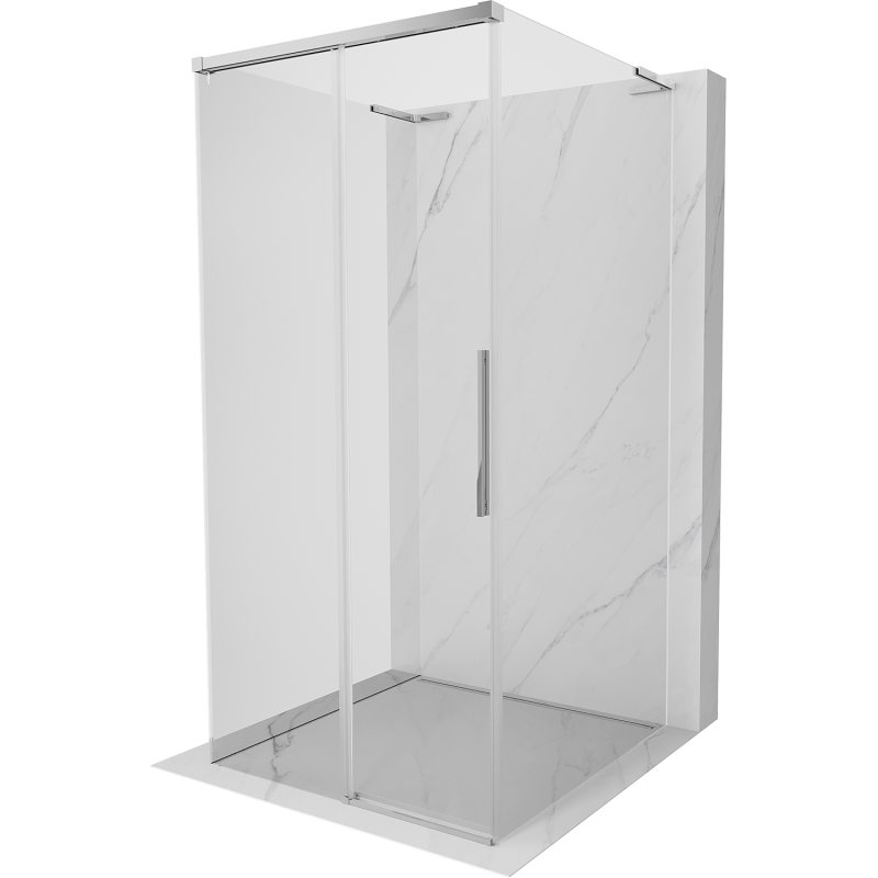 Mexen Rox-3S L Duschkabine 3-seitig schiebbar 120 x 120 cm, transparent, chrom - 8C2L-120-120-01-00-3S