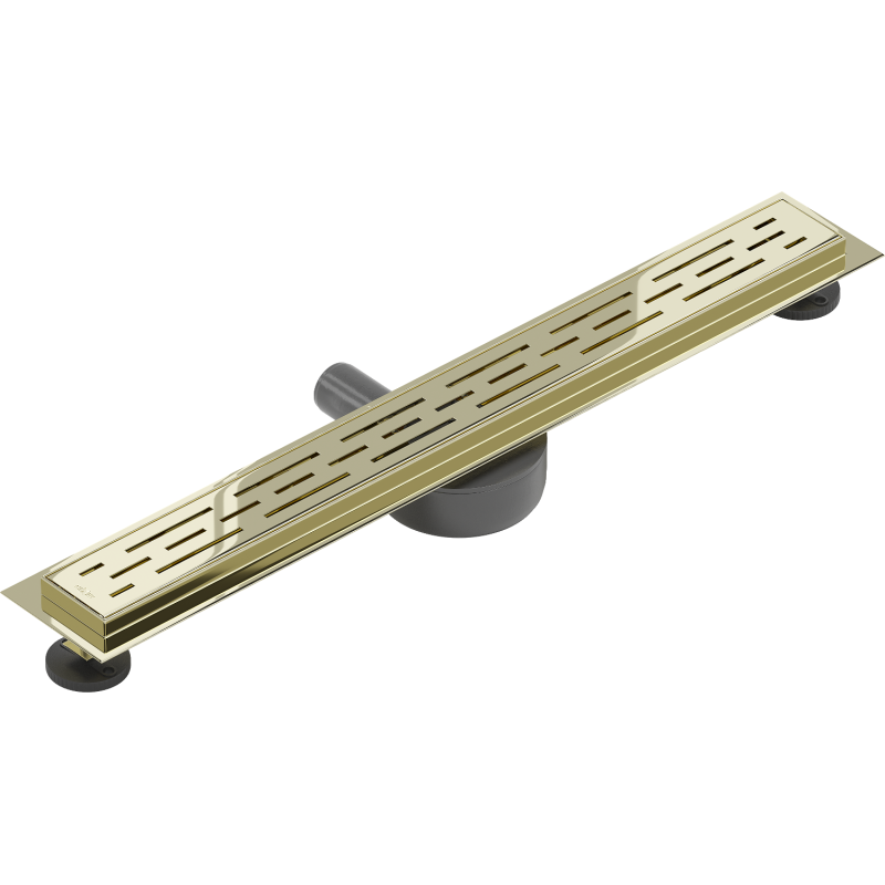 Mexen Flat 360° M01 drehbarer Linienabfluss 60 cm, gold - 1520060-40
