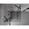 Mexen Mist-H Duo Duschkabine schwenkbar 95 x 95 cm, transparent, schwarz - 8A5-095L-095P-70-00