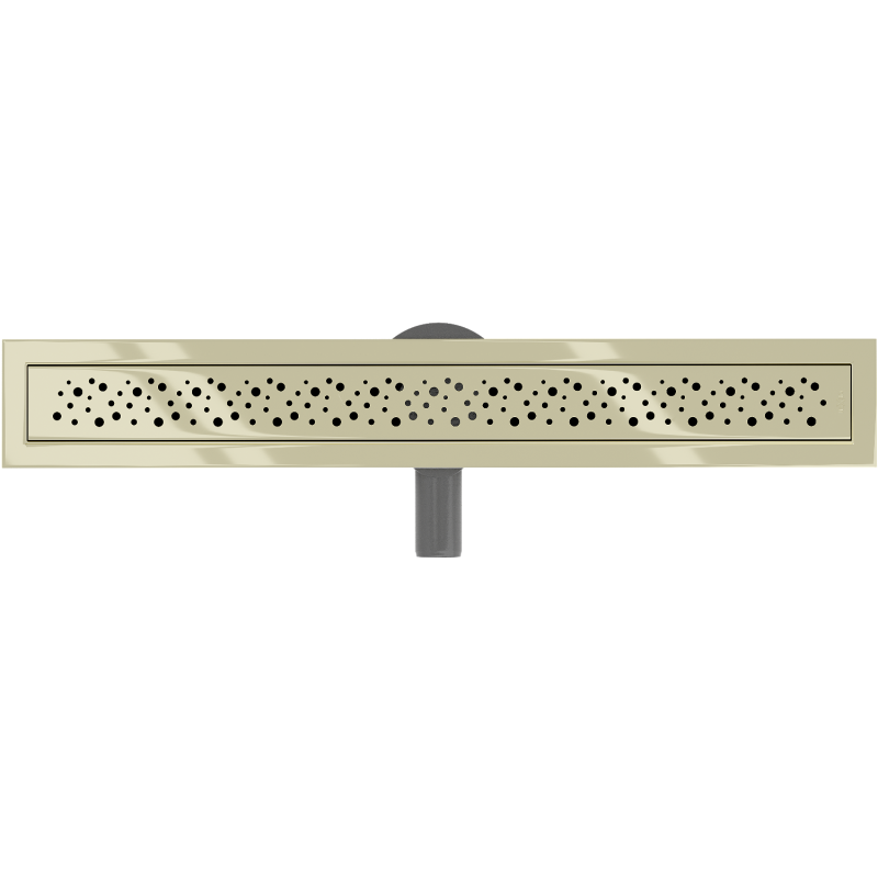 Mexen Flat 360° M12 drehbarer Linienablauf 50 cm, gold - 1521050-40