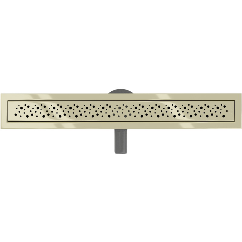 Mexen Flat 360° M12 Drehbarer Linearablauf 60 cm, Gold - 1521060-40