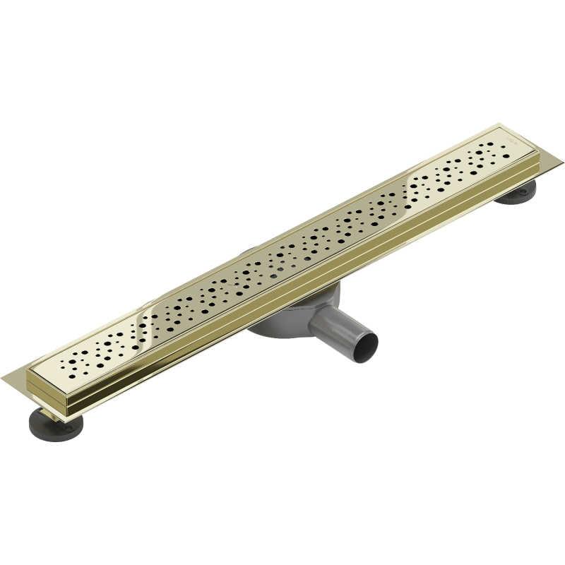 Mexen Flat 360° M12 drehbarer Linienabfluss 60 cm, gold - 1521060-40