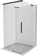 Mexen Rox-3S L 3-seitige Duschkabine, 110 x 110 cm, transparent, schwarz - 8C2L-110-110-70-00-3S