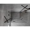 Mexen Mist-H Duo Duschkabine schwenkbar links 100 x 80 cm, transparent, schwarz - 8A5-100L-080P-70-00