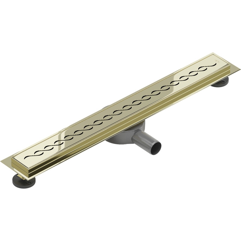 Mexen Flat 360° M18 Drehbarer 50 cm Linienablauf, Gold - 1523050-40
