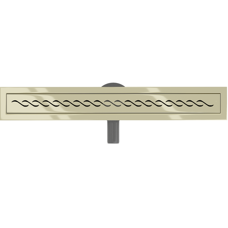 Mexen Flat 360° M18 Drehbarer Linienablauf 50 cm, Gold - 1523050-40
