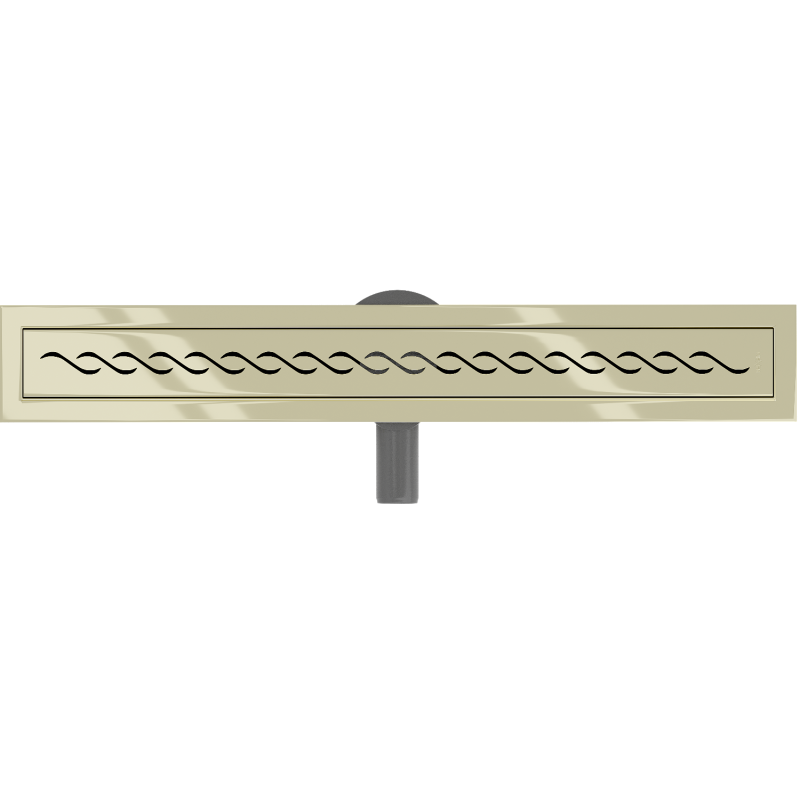 Mexen Flat 360° M18 Drehbarer Linienablauf 60 cm, gold - 1523060-40