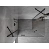Mexen Mist-H Duo Schwingduschtür links 115 x 90 cm, transparent, schwarz - 8A5-115L-090P-70-00