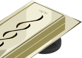 Mexen Flat 360° M18 Linienablauf schwenkbar 90 cm, gold - 1523090-40