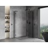 Mexen Mist-H Duo Duschkabine schwenkbar rechts 100 x 110 cm, transparent, schwarz - 8A5-100L-110P-70-00