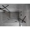 Mexen Mist-H Duo Duschkabine schwenkbar rechts 75 x 115 cm, transparent, schwarz - 8A5-075L-115P-70-00