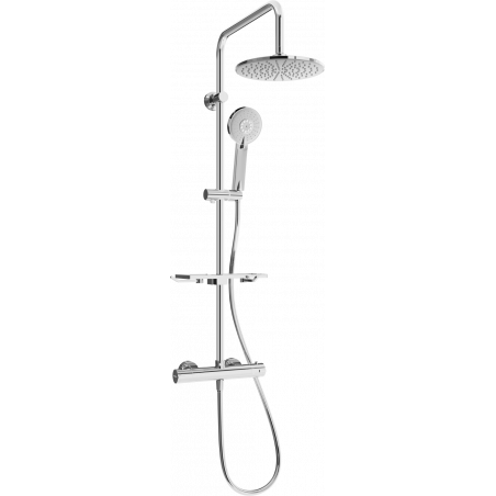 Mexen KT40 Aufputzduschset mit Regendusche und Thermostatarmatur, Chrom - 771504093-00