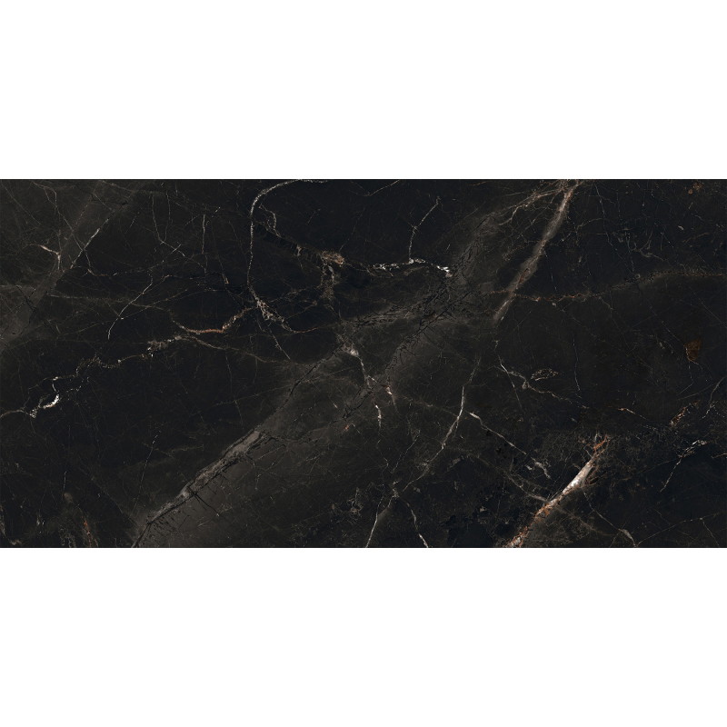 Mexen Marquino Schwarze Probe aus glasiertem Feinsteinzeug rekt. G1, Boden- und Wandfliese, hochglänzend - TL214-00-S
