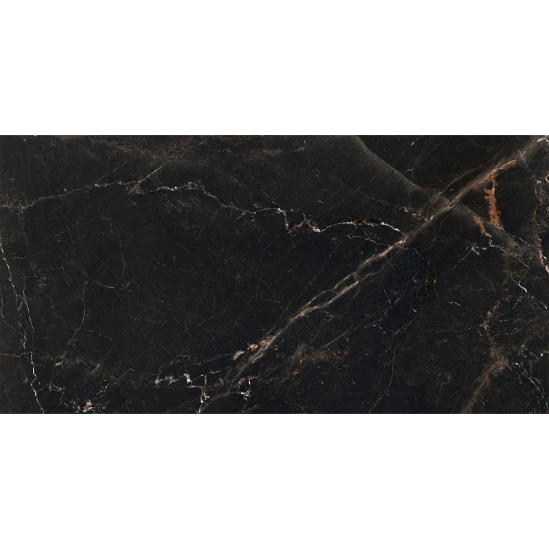 Mexen Marquino Schwarze Probe aus glasiertem Feinsteinzeug rekt. G1, Boden- und Wandfliese, hochglänzend - TL214-00-S