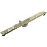 Mexen Flat 360° M08 drehbarer Linienablauf 80 cm, gold - 1525080-40