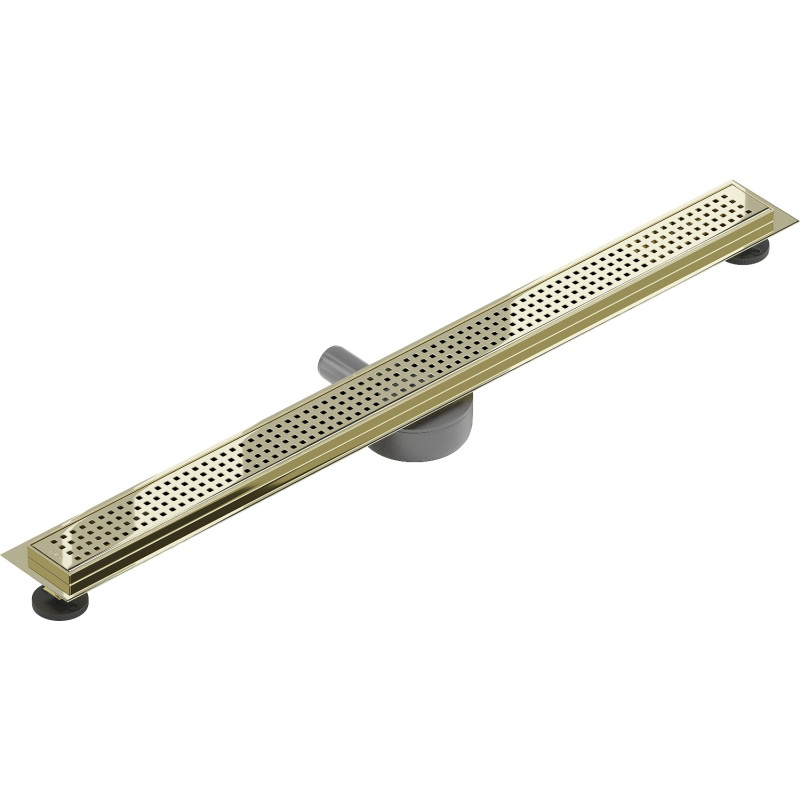 Mexen Flat 360° M08 Drehbarer Linienablauf 90 cm, Gold - 1525090-40