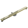 Mexen Flat 360° M15 drehbarer Linienabfluss 80 cm, gold - 1524080-40