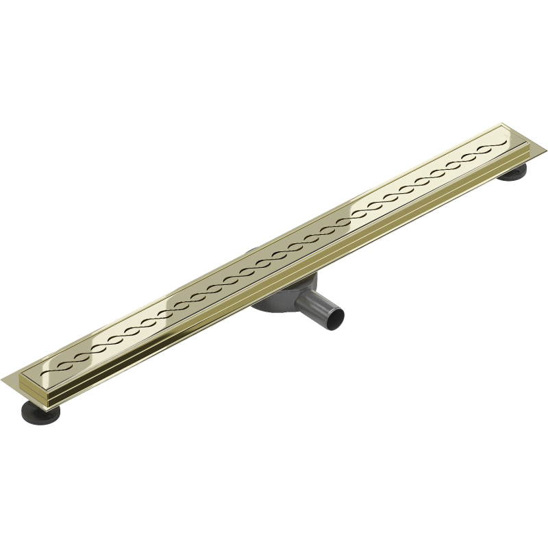 Mexen Flat 360° M18 Drehbarer Linienablauf 100 cm, Gold - 1523100-40