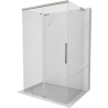 Mexen Rox-3S L 3-seitige Duschkabine, verschiebbar, 120 x 85 cm, transparent, gebürstetes Nickel - 8C2L-120-085-97-00-3S