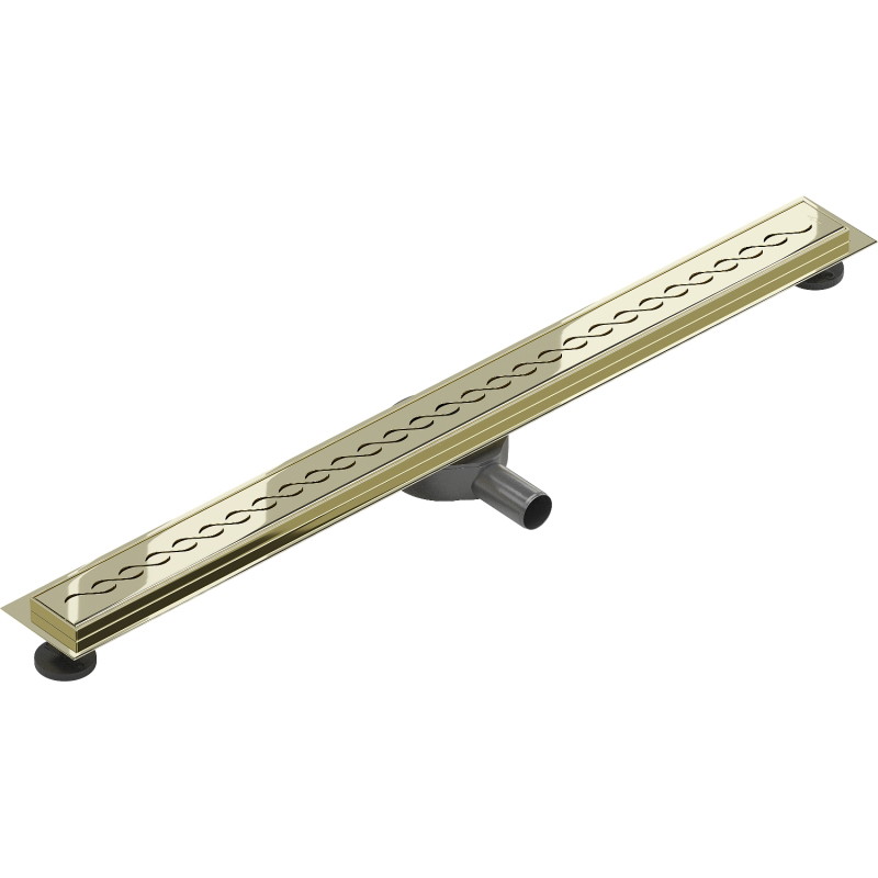 Mexen Flat 360° M18 drehbare Linienentwässerung 90 cm, gold - 1523090-40