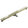 Mexen Flat 360° M18 Linienablauf schwenkbar 90 cm, gold - 1523090-40