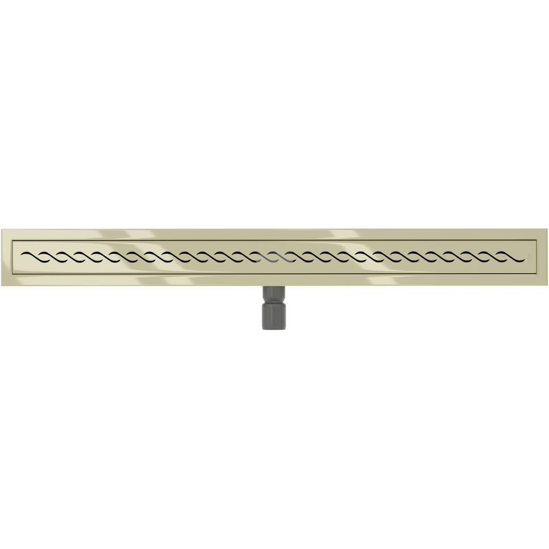 Mexen Flat 360° M18 Drehbarer Linienablauf 80 cm, gold - 1523080-40