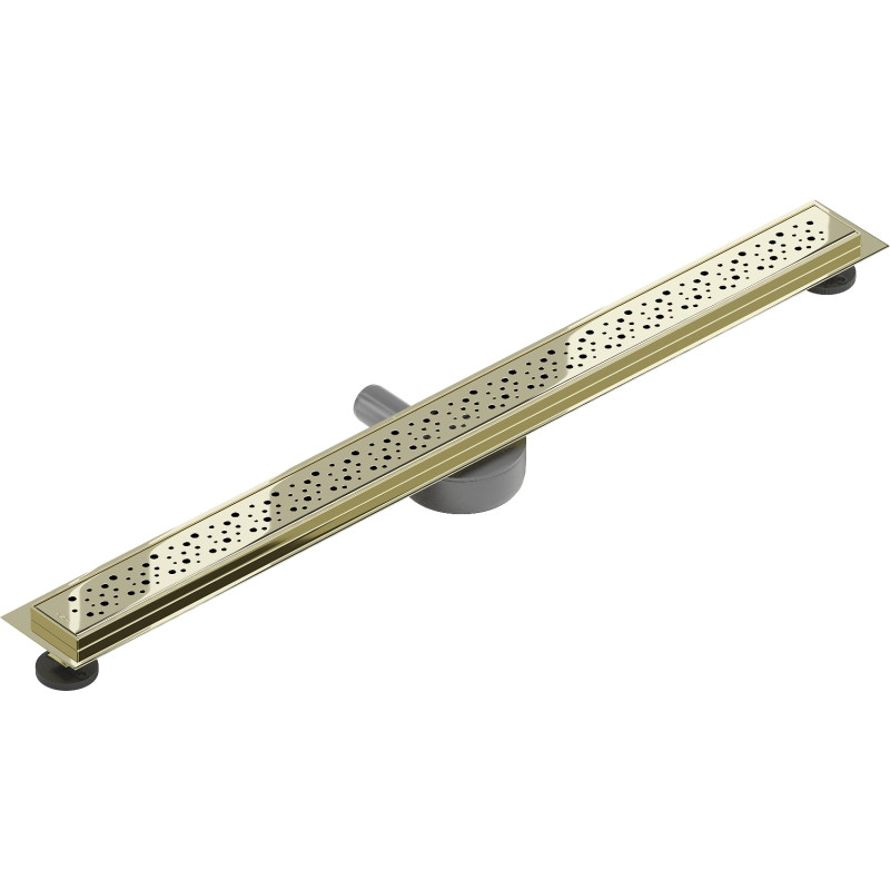 Mexen Flat 360° M12 Drehbarer Linienablauf 80 cm, Gold - 1521080-40