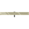Mexen Flat 360° M12 Drehbarer linienförmiger Abfluss 80 cm, gold - 1521080-40