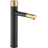 Mexen Diamond hoher Waschtischarmatur, schwarz/gold - 71510-75
