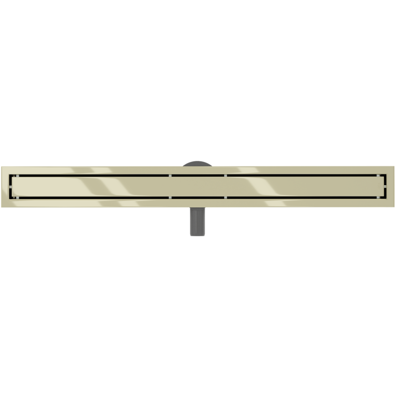 Mexen Flat 360° M13 Rotierender 2-in-1 Linearablauf 90 cm, Gold - 1510090-40