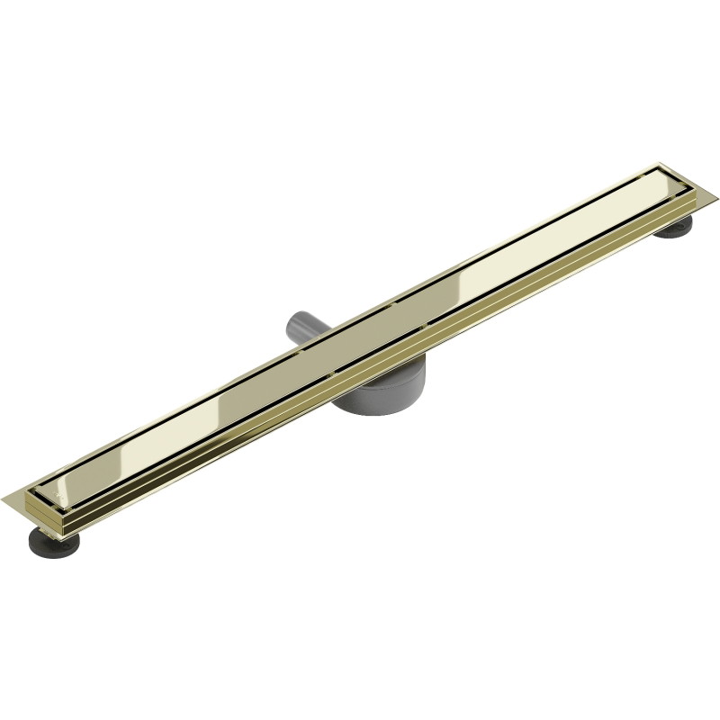 Mexen Flat 360° M13 drehbarer Linearablauf 2in1 90 cm, gold - 1510090-40