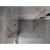 Mexen Mist-H Duo Duschkabine, Schwingtür links 95 x 80 cm, transparent, gebürstetes Kupfer - 8A5-095L-080P-65-00
