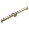 Mexen Flat 360° M13 Drehbarer Linearablauf 2-in-1 80 cm, Gold - 1510080-40