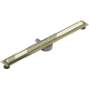 Mexen Flat 360° M13 rotierende lineare Ablaufgarnitur 2-in-1 80 cm, gold - 1510080-40
