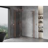 Mexen Mist-H Duo Duschkabine links öffnend 110 x 85 cm, transparent, gebürstetes Kupfer - 8A5-110L-085P-65-00