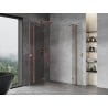 Mexen Mist-H Duo Duschkabine schwingbar links 95 x 90 cm, transparent, gebürstetes Kupfer - 8A5-095L-090P-65-00