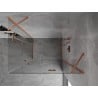 Mexen Mist-H Duo Duschkabine rechts öffnend 80 x 105 cm, transparent, gebürstetes Kupfer - 8A5-080L-105P-65-00
