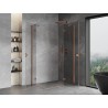 Mexen Mist-H Duo Duschkabine rechts öffnend 80 x 105 cm, transparent, gebürstetes Kupfer - 8A5-080L-105P-65-00