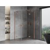 Mexen Mist-H Duo Duschkabine rechts öffnend 80 x 115 cm, transparent, gebürstetes Kupfer - 8A5-080L-115P-65-00