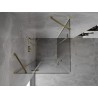 Mexen Mist-H Duo Duschkabine schwingbar 115 x 115 cm, transparent, gold - 8A5-115L-115P-50-00