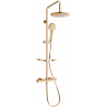 Mexen KT40 Aufputz-Duschset mit Regenbrause und Thermostatbatterie, Roségold - 771504093-60