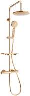 Mexen KT40 Aufputz-Duschset mit Regenbrause und Thermostatbatterie, Roségold - 771504093-60