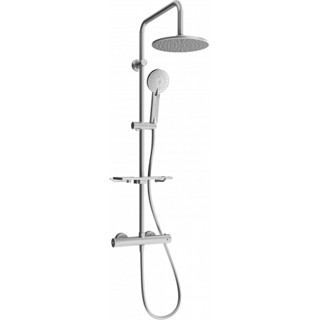 Mexen KT40 Aufputz-Duschset mit Regenduschkopf und Thermostatarmatur, Graphit - 771504093-66