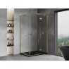 Mexen Mist-H Duo Duschkabine rechts öffnend 80 x 120 cm, transparent, gold - 8A5-080L-120P-50-00