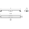Mexen Flat M01 linienförmiger Abfluss 70 cm, schwarz - 1720070-15