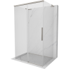 Mexen Rox-3S L Duschkabine, 3-seitig, 90 x 120 cm, transparent, gebürsteter Nickel - 8C2L-090-120-97-00-3S