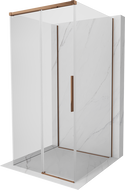 Mexen Rox-3S Duschkabine 3-seitig verschiebbar 95 x 95 cm, transparent, Roségold - 8C2-095-095-60-00-3S