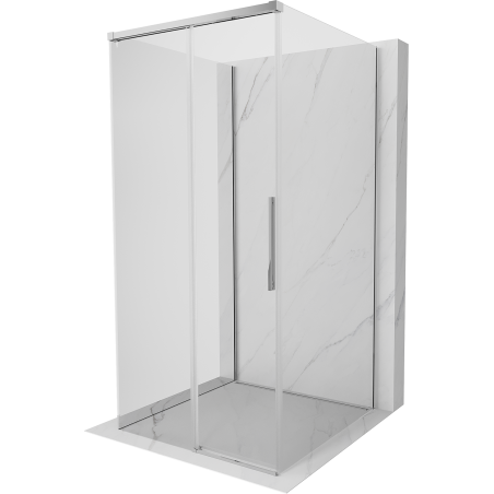 Mexen Rox-3S 3-seitige Duschkabine, Schiebetür, 100 x 100 cm, transparent, chrom - 8C2-100-100-01-00-3S